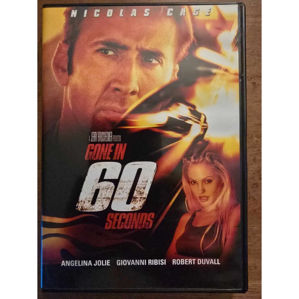 Gone in 60 Seconds (DVD, 2000), Cage, Jolie,‎ Excellent Condition